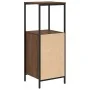 Mueble de baño con estantes roble marrón 36x35x95 cm de , Tocadores de baño - Ref: Foro24-861916, Precio: 51,81 €, Descuento: %