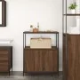Mueble de baño con estantes roble marrón 76,5x35x95 cm de , Tocadores de baño - Ref: Foro24-861921, Precio: 78,01 €, Descuent...