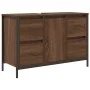 Mueble de lavabo con cajones roble marrón 90x34,5x60 cm de , Tocadores de baño - Ref: Foro24-861891, Precio: 98,77 €, Descuen...