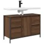 Mueble de lavabo con cajones roble marrón 90x34,5x60 cm de , Tocadores de baño - Ref: Foro24-861891, Precio: 98,77 €, Descuen...