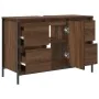 Mueble de lavabo con cajones roble marrón 90x34,5x60 cm de , Tocadores de baño - Ref: Foro24-861891, Precio: 98,77 €, Descuen...