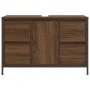 Mueble de lavabo con cajones roble marrón 90x34,5x60 cm de , Tocadores de baño - Ref: Foro24-861891, Precio: 98,77 €, Descuen...