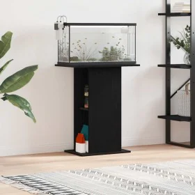 Soporte para acuario de madera de roble negro 60,5x36x72,5 cm de , Soportes para acuarios - Ref: Foro24-862157, Precio: 54,52...