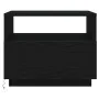 Mesa de centro con luces LED roble negro 50x49x40 cm de , Mesas de centro - Ref: Foro24-862253, Precio: 78,13 €, Descuento: %