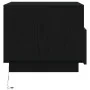 Mesa de centro con luces LED roble negro 50x49x40 cm de , Mesas de centro - Ref: Foro24-862253, Precio: 78,13 €, Descuento: %