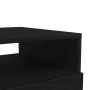 Black oak coffee table with LED lights 50x49x40 cm by , Coffee table - Ref: Foro24-862253, Price: 78,13 €, Discount: %