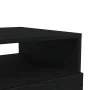 Mesa de centro con luces LED roble negro 50x49x40 cm de , Mesas de centro - Ref: Foro24-862253, Precio: 78,13 €, Descuento: %