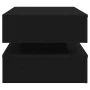 Mesa de centro con luces LED roble negro 90x50x40 cm by , Coffee table - Ref: Foro24-862258, Price: 110,62 €, Discount: %