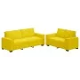 Juego de sofás con cojines 2 piezas terciopelo amarillo by , Sofas - Ref: Foro24-3324706, Price: 458,42 €, Discount: %
