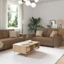 Juego de sofás con cojines 2 piezas tela marrón by , Sofas - Ref: Foro24-3324695, Price: 467,07 €, Discount: %
