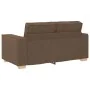 Juego de sofás con cojines 2 piezas tela marrón by , Sofas - Ref: Foro24-3324695, Price: 467,07 €, Discount: %