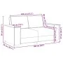 Juego de sofás con cojines 2 piezas tela marrón by , Sofas - Ref: Foro24-3324695, Price: 467,07 €, Discount: %