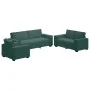 Juego de sofás con cojines 3 piezas terciopelo verde oscuro by , Sofas - Ref: Foro24-3324620, Price: 612,38 €, Discount: %