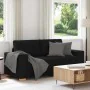 Sofá Loveseat de tela negra de 140 cm de , Sofás - Ref: Foro24-4105080, Precio: 223,25 €, Descuento: %