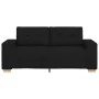 Sofá Loveseat de tela negra de 140 cm de , Sofás - Ref: Foro24-4105080, Precio: 223,25 €, Descuento: %