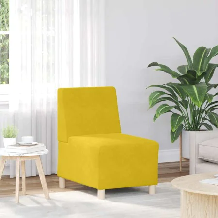Sillón de terciopelo amarillo 55 cm de , Sofás - Ref: Foro24-4108486, Precio: 118,71 €, Descuento: %