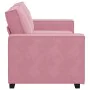 2-seater pink velvet sofa 140 cm by , Sofas - Ref: Foro24-4105023, Price: 235,62 €, Discount: %