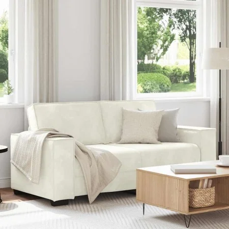 Sofá de 2 plazas terciopelo color crema 140 cm de , Sofás - Ref: Foro24-4105028, Precio: 237,61 €, Descuento: %