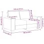 Sofa set with 2 cream fabric cushions by , Sofas - Ref: Foro24-3324738, Price: 466,16 €, Discount: %