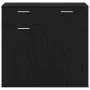 Aparador de madera contrachapada roble negro 80x36x75 cm de , Aparadores - Ref: Foro24-862010, Precio: 96,88 €, Descuento: %