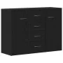 Aparador de madera de roble negro 88x30x64 cm de , Aparadores - Ref: Foro24-862446, Precio: 119,35 €, Descuento: %