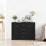 Aparador de madera de roble negro 88x30x64 cm de , Aparadores - Ref: Foro24-862446, Precio: 119,35 €, Descuento: %