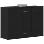 Aparador de madera de roble negro 88x30x64 cm de , Aparadores - Ref: Foro24-862446, Precio: 119,35 €, Descuento: %