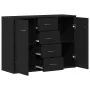 Aparador de madera de roble negro 88x30x64 cm de , Aparadores - Ref: Foro24-862446, Precio: 119,35 €, Descuento: %