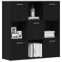 Librería de roble negro 90x28x90 cm Madera de ingeniería de , Librerías y estanterías - Ref: Foro24-862503, Precio: 109,15 €,...