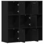 Librería de roble negro 90x28x90 cm Madera de ingeniería de , Librerías y estanterías - Ref: Foro24-862503, Precio: 109,15 €,...