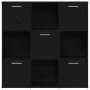 Librería de roble negro 90x28x90 cm Madera de ingeniería de , Librerías y estanterías - Ref: Foro24-862503, Precio: 109,15 €,...