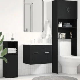 Mueble de baño para lavabo de roble negro 60x38,5x46 cm de , Muebles de baño - Ref: Foro24-862025, Precio: 51,98 €, Descuento: %