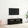 Mueble de TV con luces LED roble negro 120x35x40 cm de , Muebles TV - Ref: Foro24-862031, Precio: 82,10 €, Descuento: %
