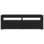 Mueble de TV con luces LED roble negro 120x35x40 cm de , Muebles TV - Ref: Foro24-862031, Precio: 82,10 €, Descuento: %