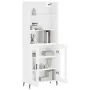 Tall white plywood highboard 69.5x34x180 cm by , Sideboards - Ref: Foro24-3189333, Price: 149,88 €, Discount: %