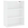 Tall white plywood highboard 69.5x34x180 cm by , Sideboards - Ref: Foro24-3189333, Price: 149,88 €, Discount: %