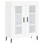 Tall white plywood highboard 69.5x34x180 cm by , Sideboards - Ref: Foro24-3189333, Price: 149,88 €, Discount: %