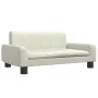 Sofá para niños de cuero sintético crema 70x45x30 cm de , Mobiliario para bebés y niños pequeños - Ref: Foro24-3196275, Preci...