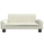 Sofá para niños de cuero sintético crema 70x45x30 cm de , Mobiliario para bebés y niños pequeños - Ref: Foro24-3196275, Preci...