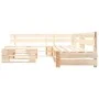 Muebles de palets de jardín con cojines grises 4 piezas madera de , Conjuntos de jardín - Ref: Foro24-277488, Precio: 408,36 ...