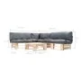 Muebles de palets de jardín con cojines grises 4 piezas madera de , Conjuntos de jardín - Ref: Foro24-277488, Precio: 408,36 ...