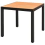 Set de comedor de jardín de 5 piezas PVC ratán negro y marrón de , Conjuntos de jardín - Ref: Foro24-3060125, Precio: 408,81 ...