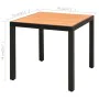 Set de comedor de jardín de 5 piezas PVC ratán negro y marrón de , Conjuntos de jardín - Ref: Foro24-3060125, Precio: 408,81 ...