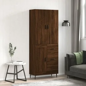 Tall brown oak plywood sideboard 69.5x34x180 cm by , Sideboards - Ref: Foro24-3196034, Price: 183,94 €, Discount: %