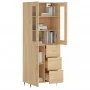 Hoher Schrank aus Sperrholz in Eichenholzfarbe 69,5x34x180 cm. von , Sideboards - Ref: Foro24-3198452, Preis: 170,92 €, Rabat...