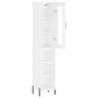 Tall white glossy plywood sideboard 34.5x34x180 cm by , Sideboards - Ref: Foro24-3199371, Price: 103,73 €, Discount: %