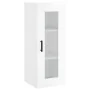 Tall white glossy plywood sideboard 34.5x34x180 cm by , Sideboards - Ref: Foro24-3199371, Price: 103,73 €, Discount: %