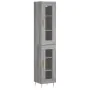 Hoher Schrank aus grauem Sonoma-Sperrholz 34,5x34x180 cm. von , Sideboards - Ref: Foro24-3199423, Preis: 101,43 €, Rabatt: %