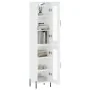 Tall white glossy plywood sideboard 34.5x34x180 cm by , Sideboards - Ref: Foro24-3199435, Price: 116,54 €, Discount: %