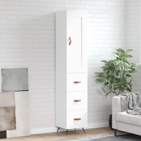 Tall white plywood sideboard 34.5x34x180 cm by , Sideboards - Ref: Foro24-3200169, Price: 116,57 €, Discount: %